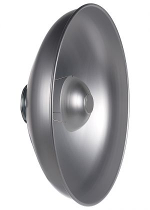 Satin-anodized reflector and diffuser  for soft illumination and controllable source  lighting.  100º coverage.